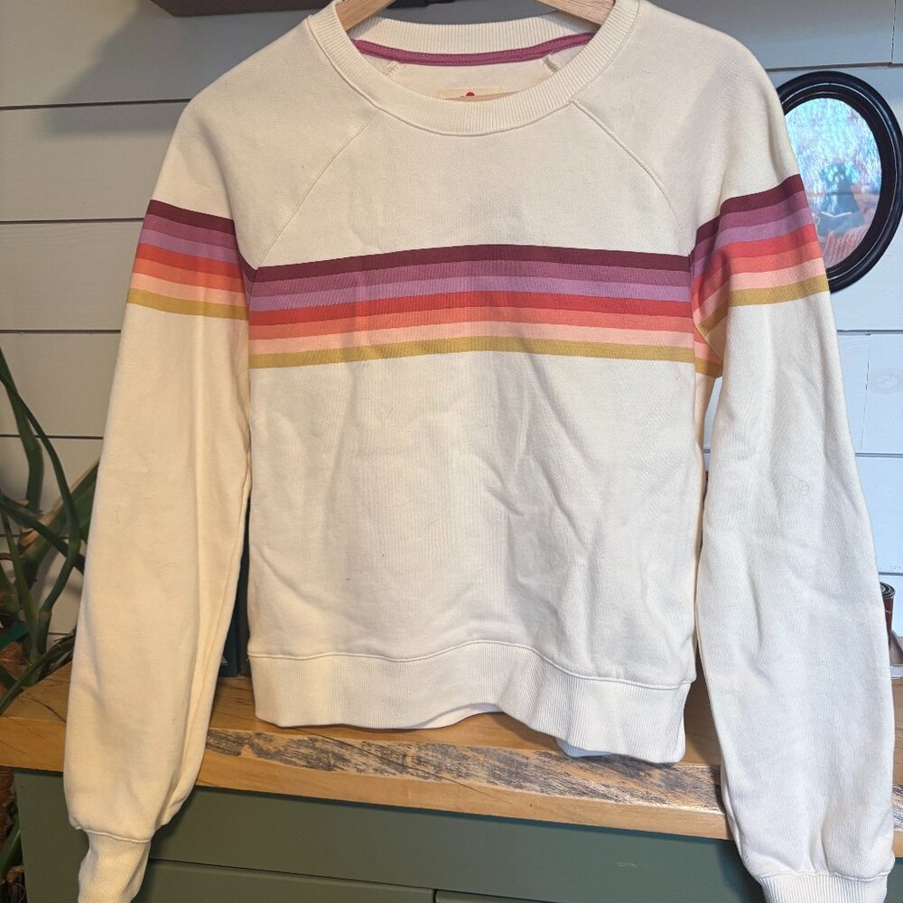 Marine Layer rainbow stripe sweatshirt 🤍 small